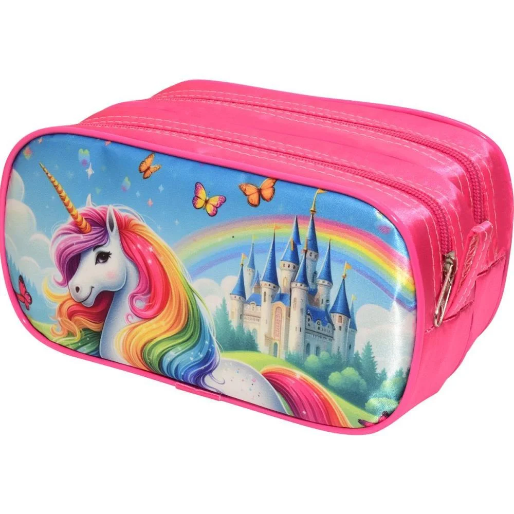 Estojo Duplo Unicornio Castelo Encanta. (S) Reflex - imagem 3
