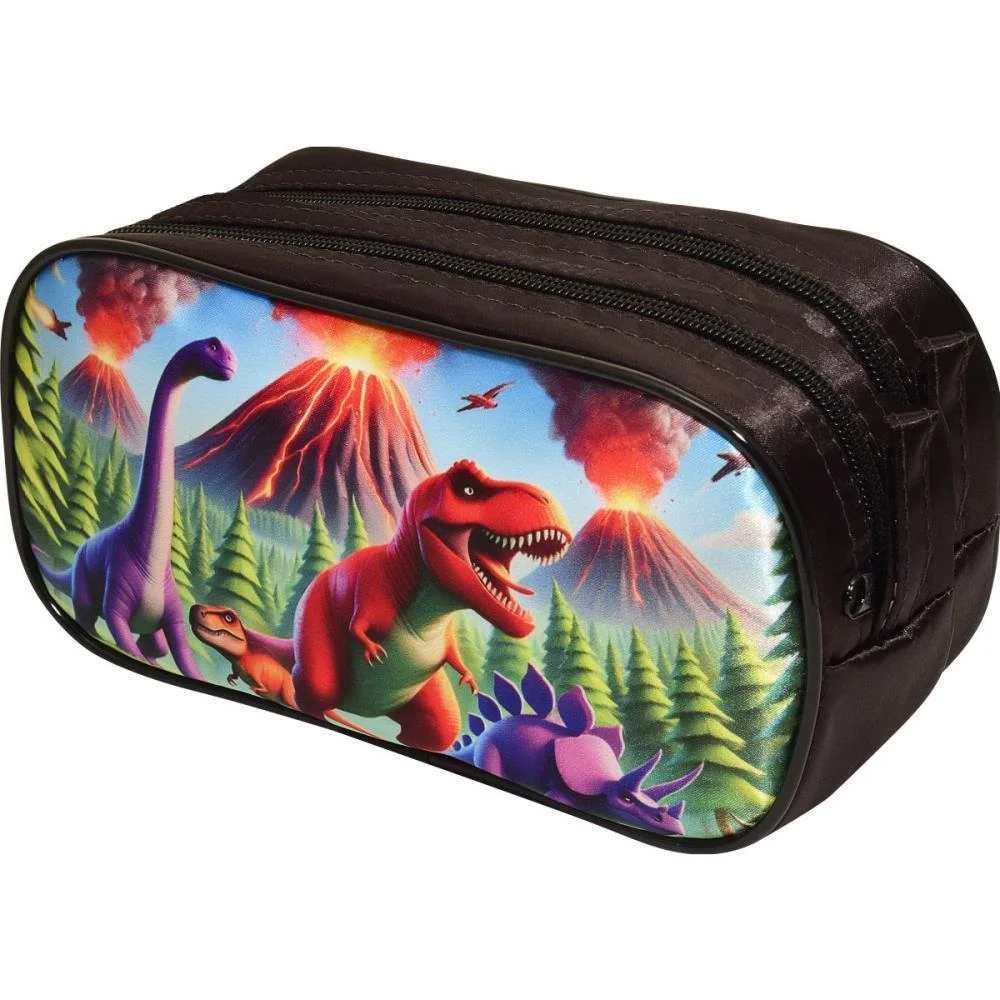 Estojo Duplo Dino Vulcao/Fogo Sortido Reflex - imagem 3