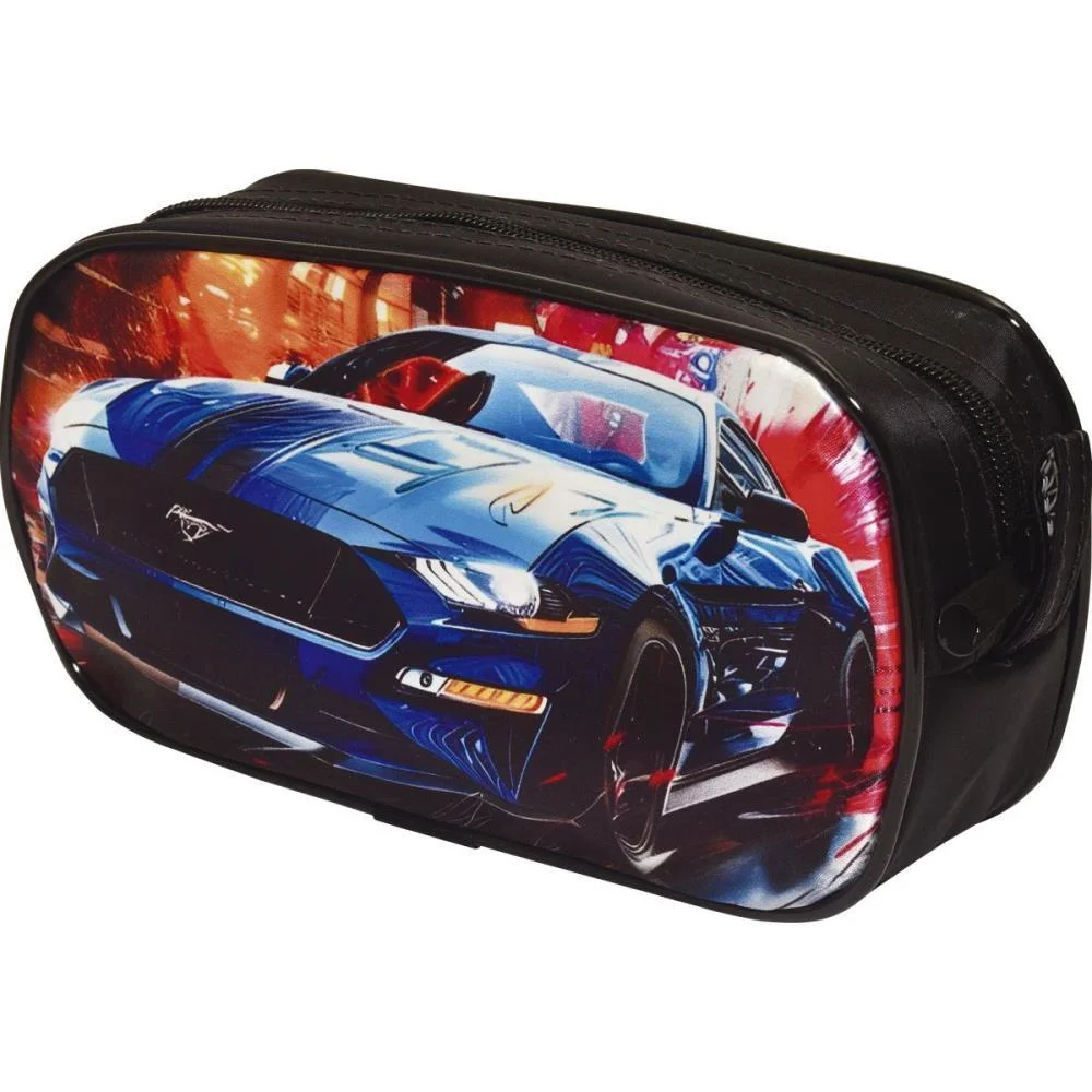 Estojo Simples Carros De Corrida Reflex - imagem 2
