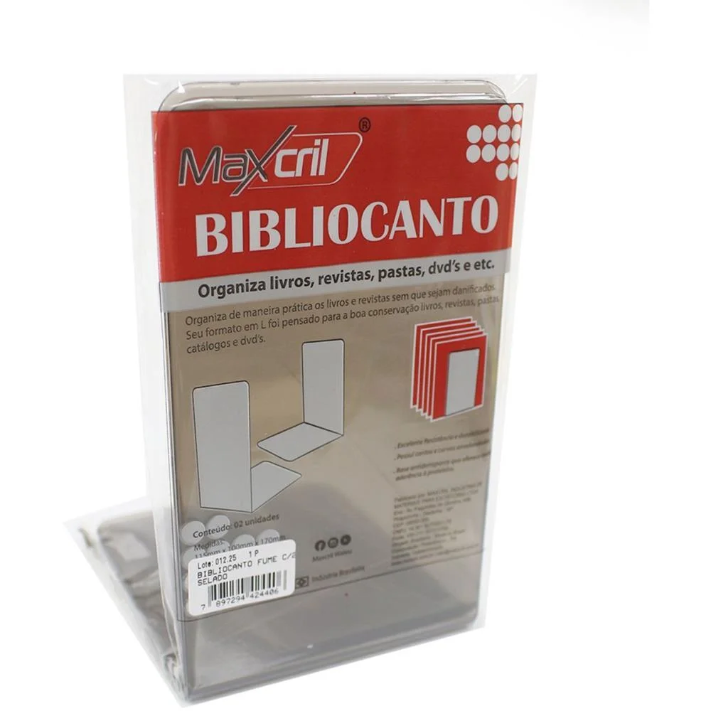 Bibliocanto Fume Acrilico Maxcril - imagem 4