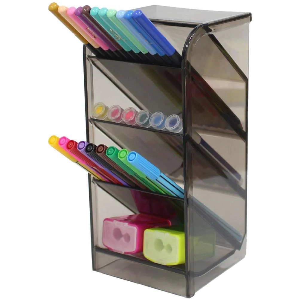 Acessorio Para Mesa Organizador Diagonal Fume Maxcril - imagem 4
