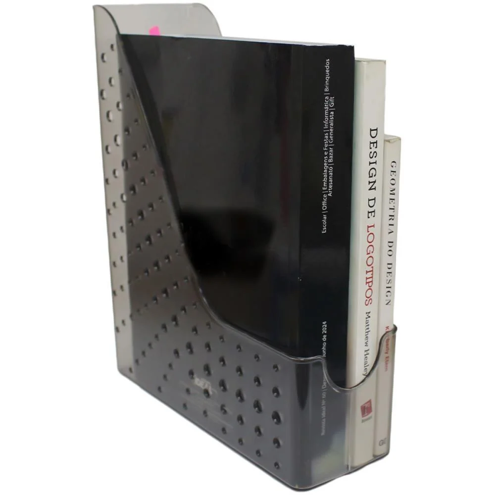 Acessorio Para Mesa Porta Revistas Fume Selado Maxcril - imagem 5