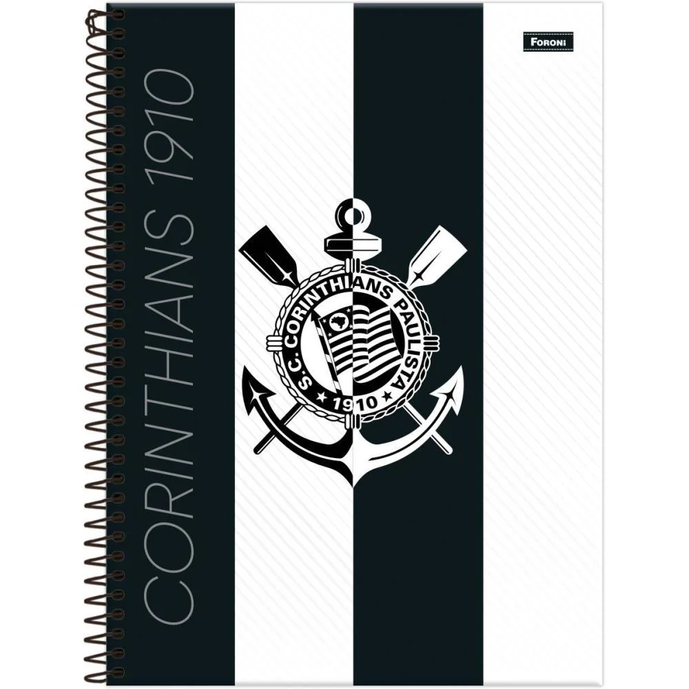 Caderno Brochura Pequeno Capa Dura Corinthians 80Fls Foroni (Pct.c/05) - imagem 5