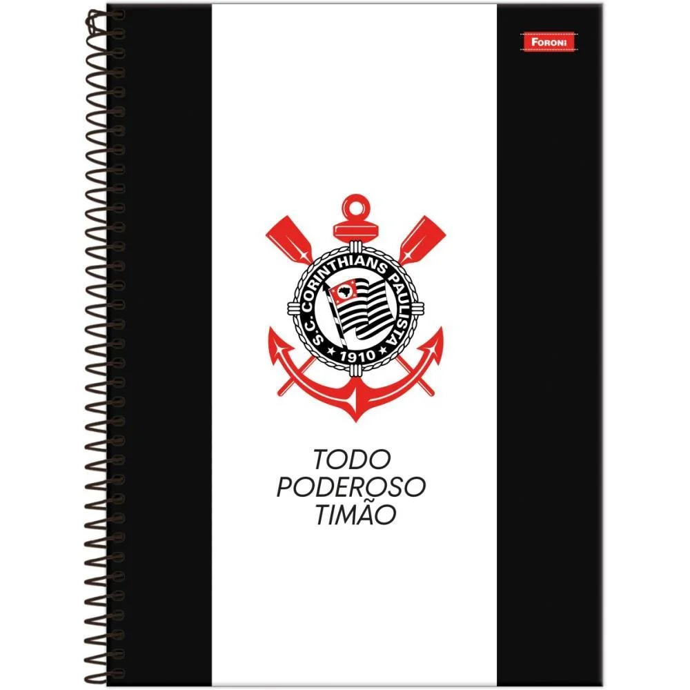 Caderno Brochura Pequeno Capa Dura Corinthians 80Fls Foroni (Pct.c/05) - imagem 6