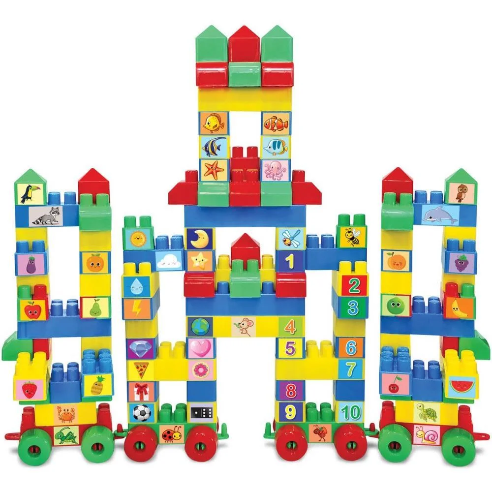 Brinquedo Para Montar Castelinho 128Pcs C/55 Adesivo Ggb Plast - imagem 4