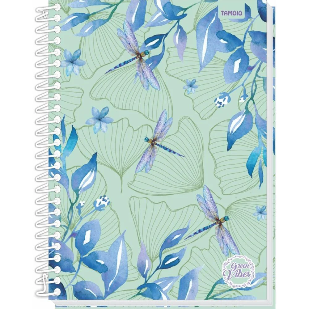 Caderno 10X1 Capa Dura Green Vibes 160Fls Tamoio (Pct.c/04) - imagem 4