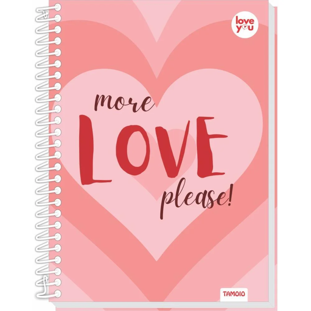 Caderno 10X1 Capa Dura Love You 160Fls Tamoio (Pct.c/04) - imagem 6