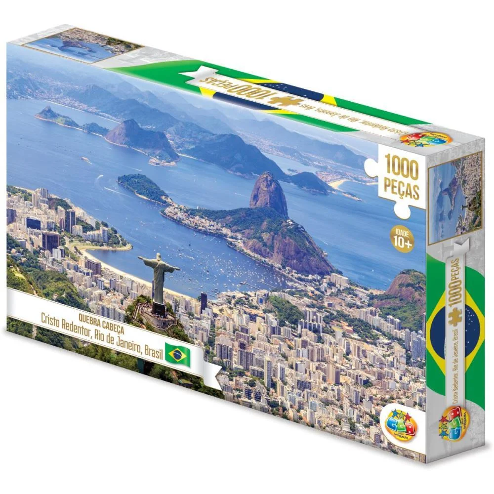 Quebra-Cabeca Cartonado Cristo Redentor 1000Pcs Ggb Plast - imagem 2