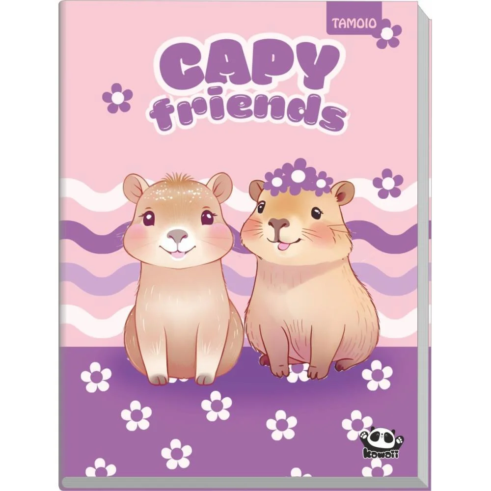 Caderno Brochura Pequeno Capa Dura Kawaii 96 Folhas Tamoio (Pct.c/04) - imagem 3