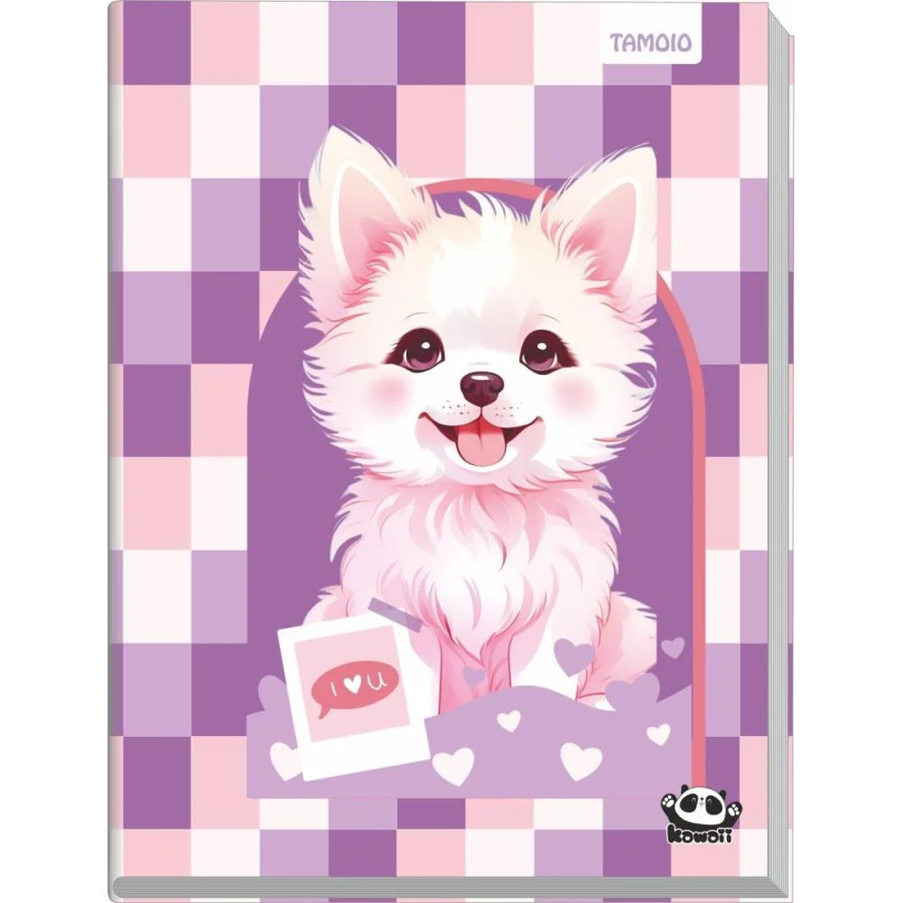 Caderno Brochura Pequeno Capa Dura Kawaii 96 Folhas Tamoio (Pct.c/04) - imagem 4