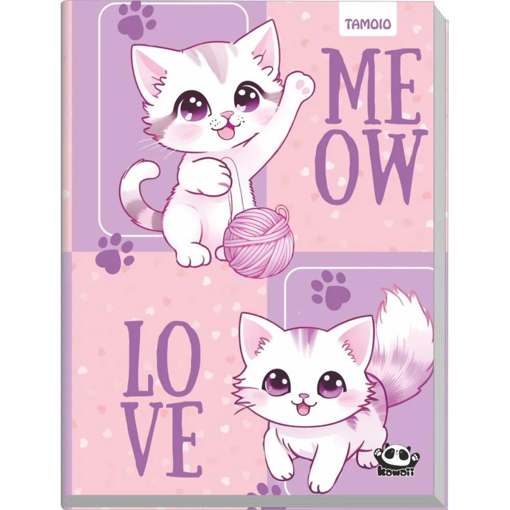 Caderno Brochura Pequeno Capa Dura Kawaii 96 Folhas Tamoio (Pct.c/04) - imagem 5