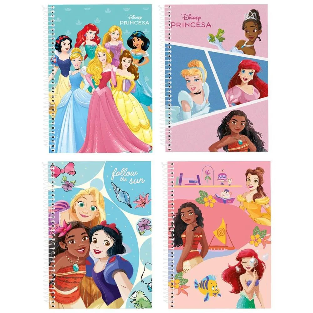 Caderno 01X1 Capa Dura Princesas 80Fls Culturama (Pct.c/04) - imagem 2