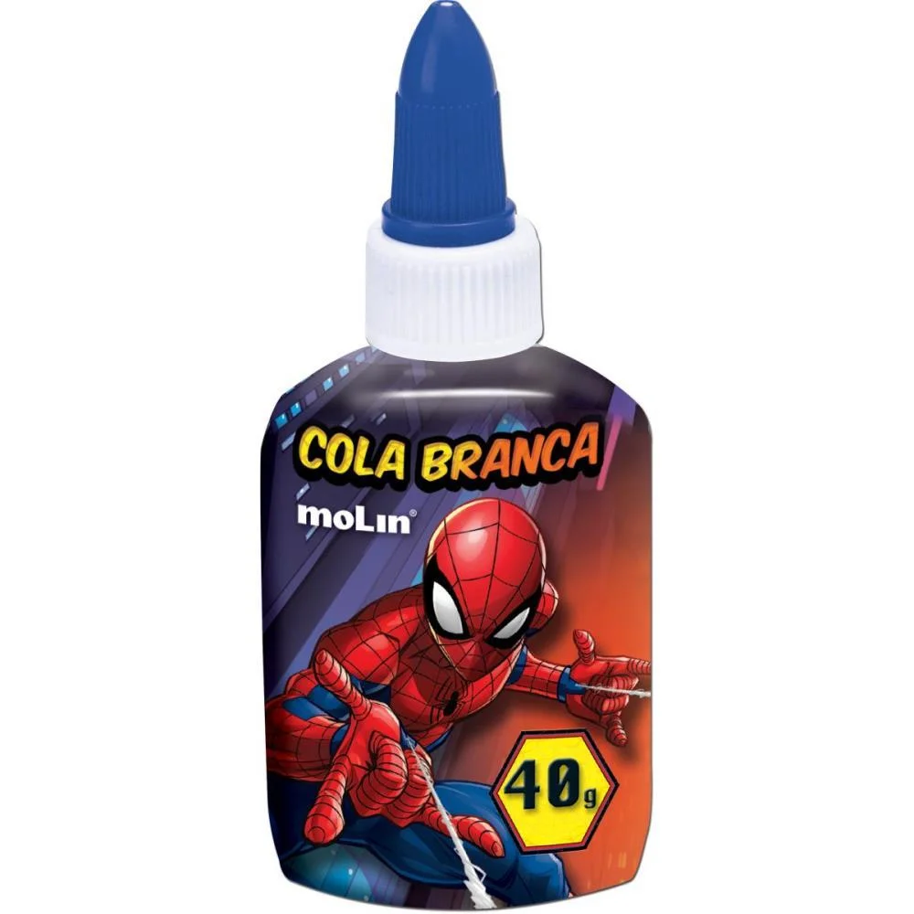 Cola Escolar Spiderman 40G Molin C/ 12 Unidades - imagem 2