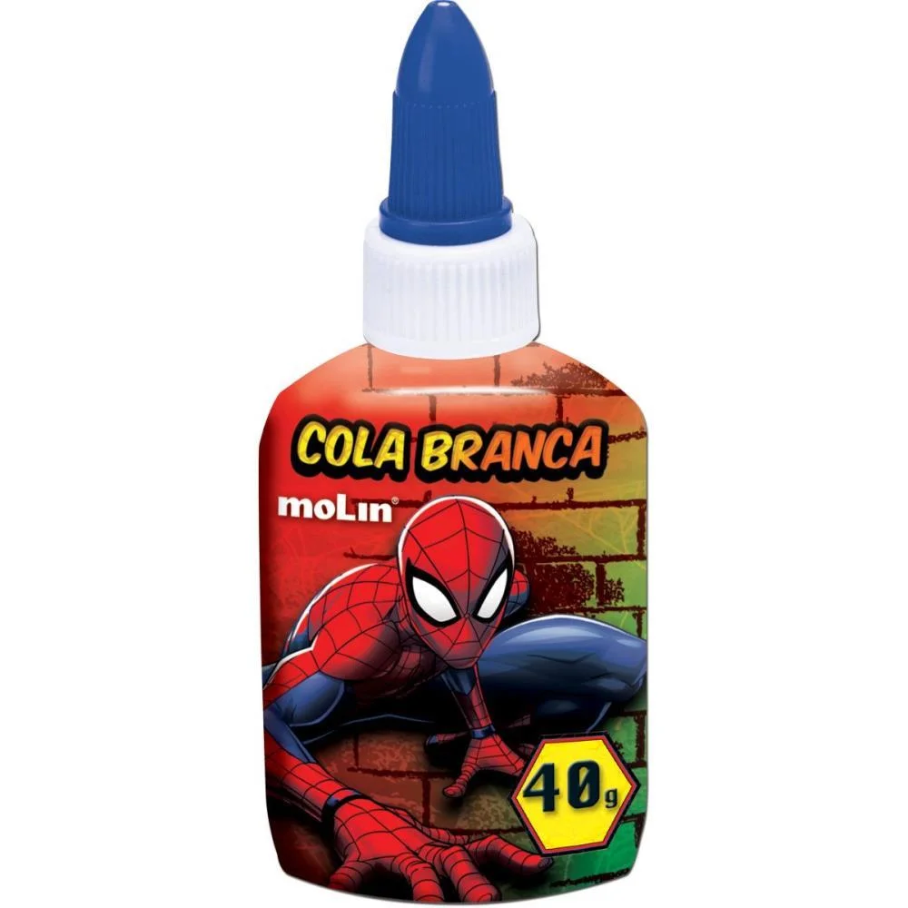 Cola Escolar Spiderman 40G Molin C/ 12 Unidades - imagem 4