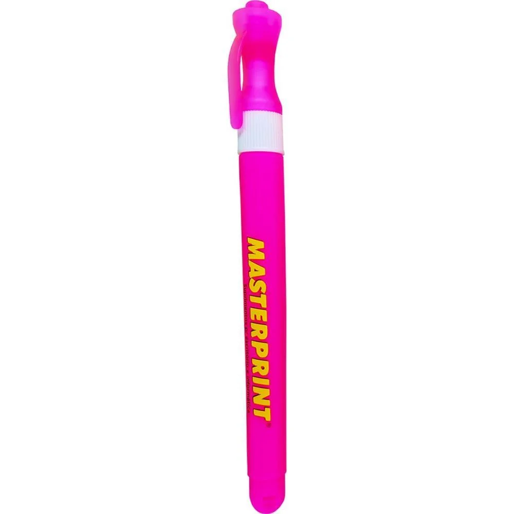 Caneta Marca Texto Mp 614 Neon Slim Rosa Masterprint (Cx.c/12) - imagem 3