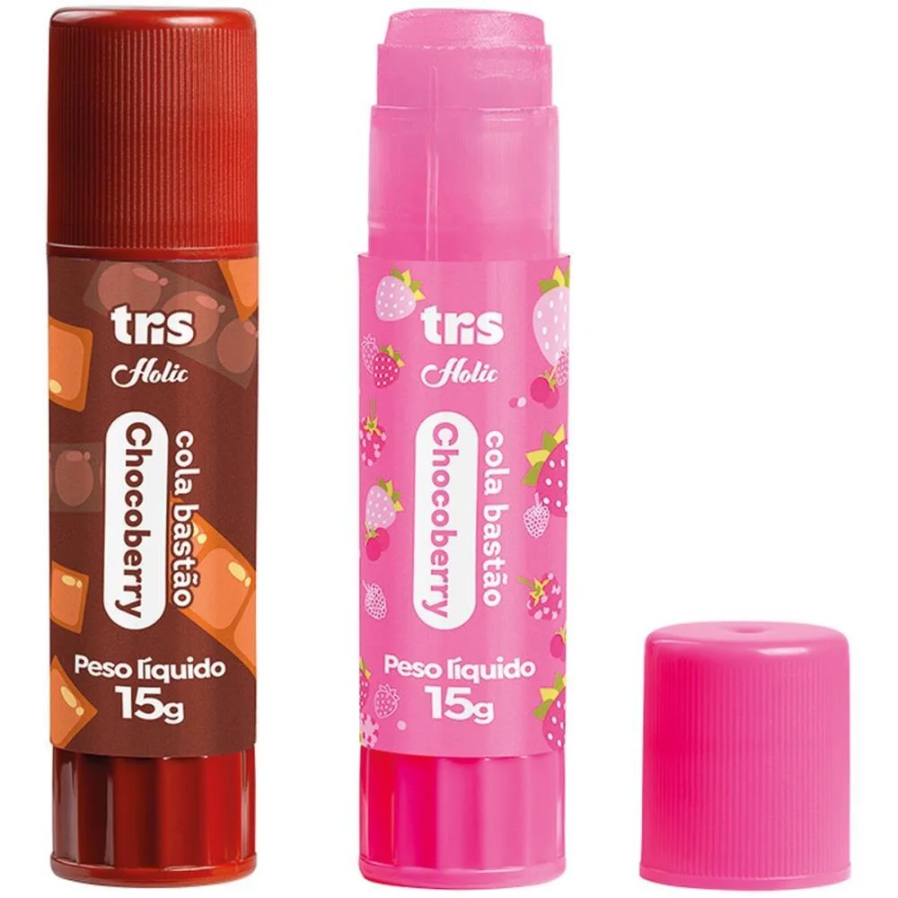 Cola Em Bastao Tris Chocoberry 15G. Summit C/ 12 Unidades - imagem 4