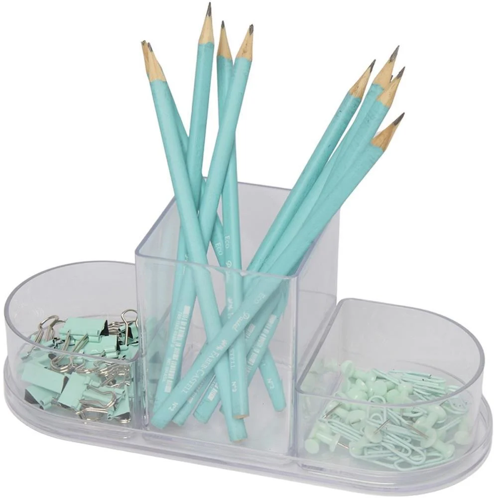 Acessorio Para Mesa Organizador Triple Cristal 4 P Polibras (Kit) - imagem 5