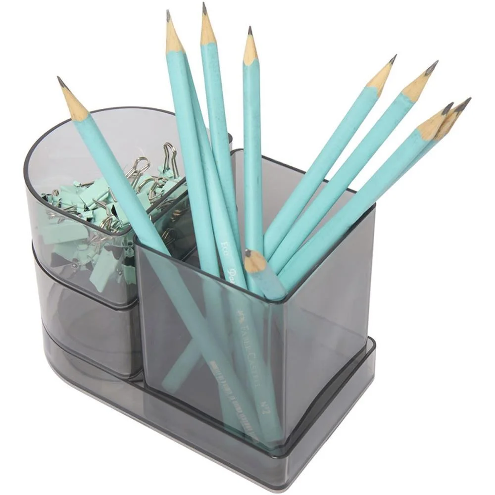 Acessorio Para Mesa Organizador Compact Fume 4 Pec Polibras (Kit) - imagem 2