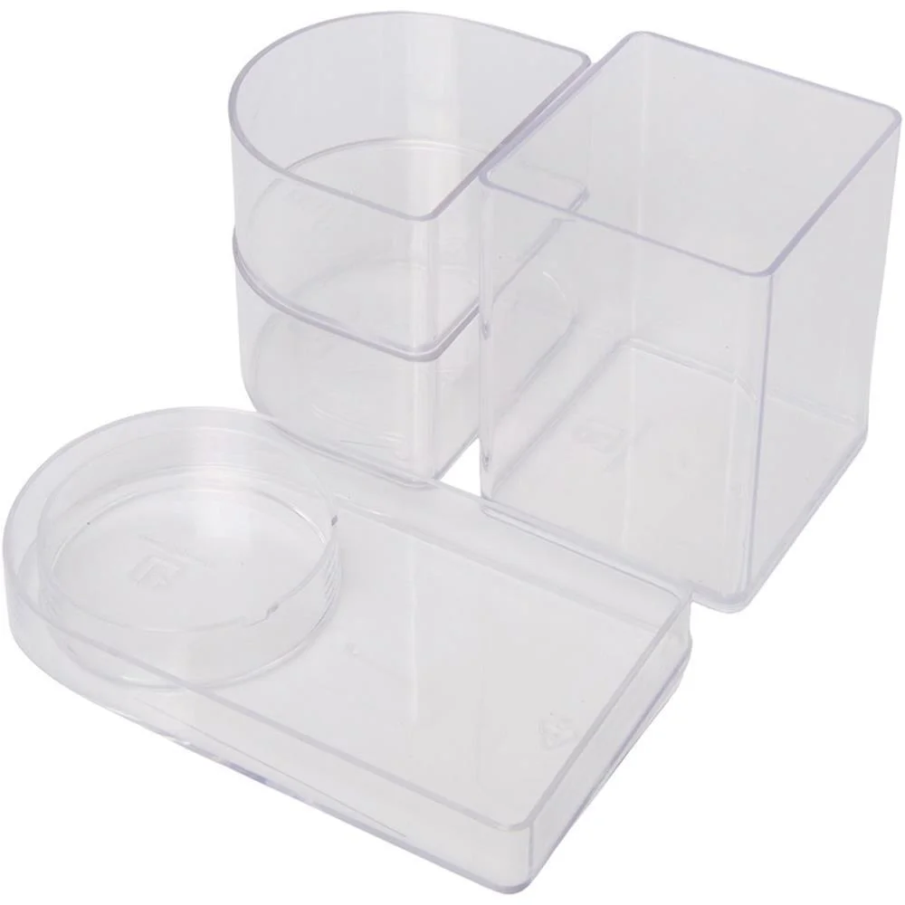 Acessorio Para Mesa Organizador Compact Cristal 4 Polibras (Kit) - imagem 3