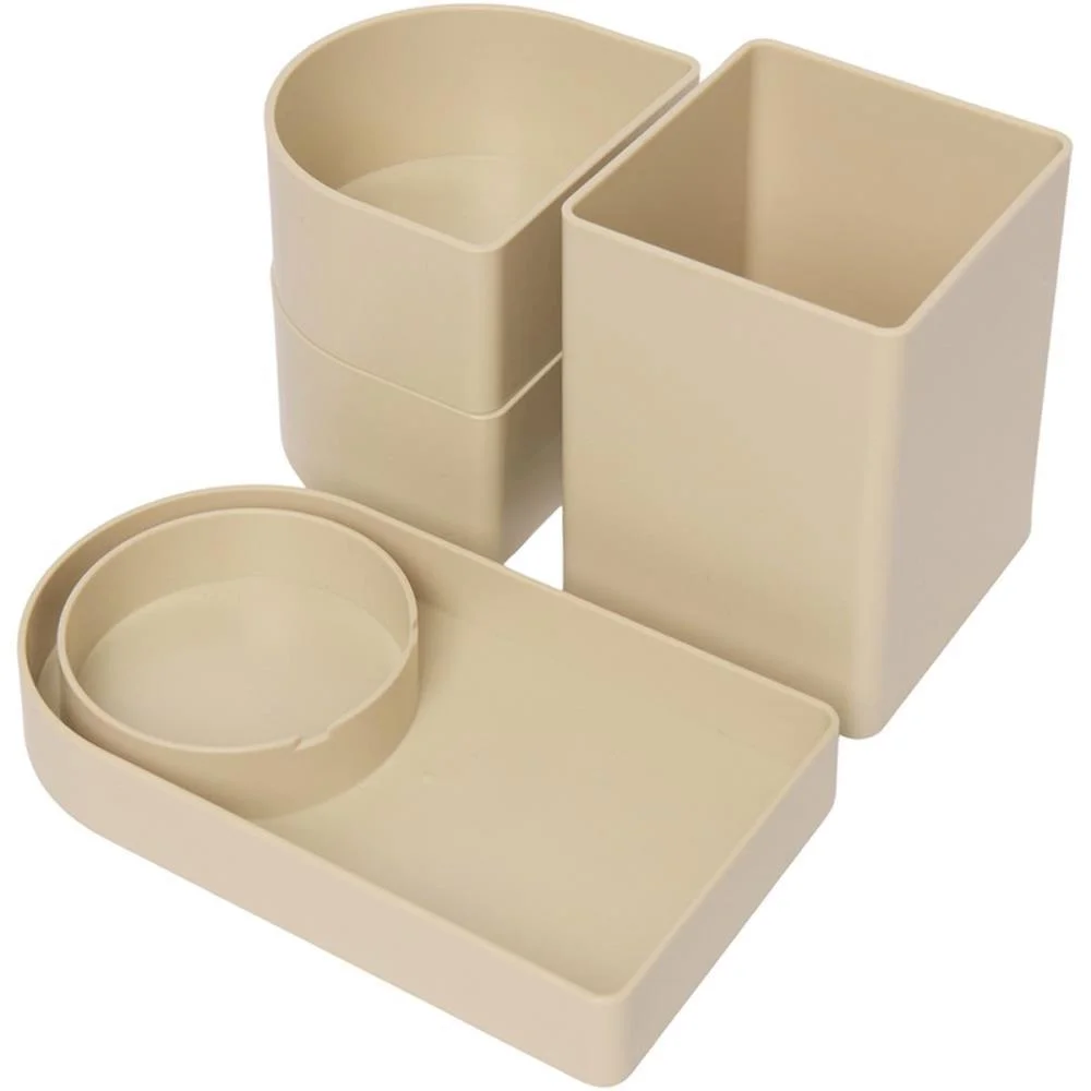 Acessorio Para Mesa Organizador Compact Areia 4 Pe Polibras (Kit) - imagem 3