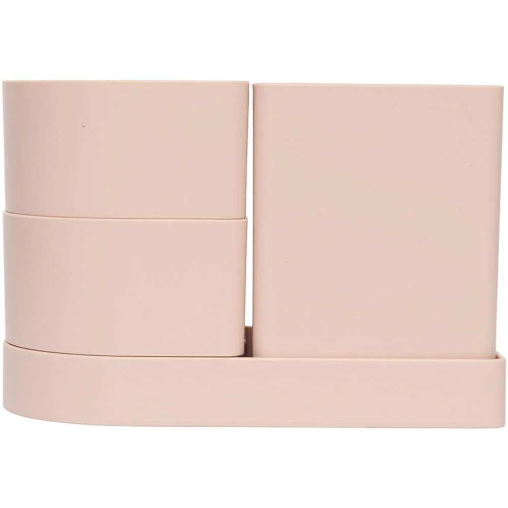 Acessorio Para Mesa Organizador Compact Rosa Antig Polibras (Kit) - imagem 4