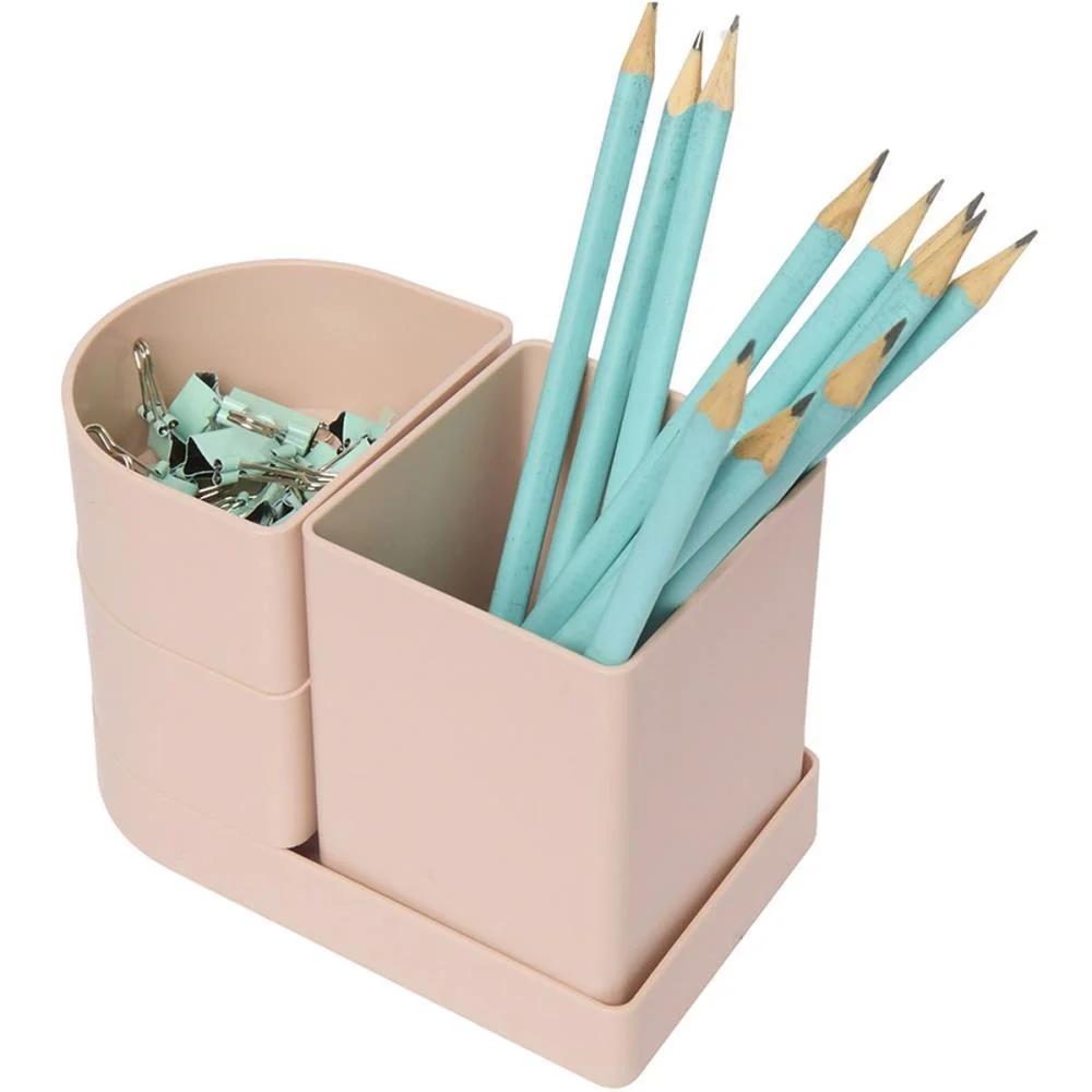 Acessorio Para Mesa Organizador Compact Rosa Antig Polibras (Kit) - imagem 8