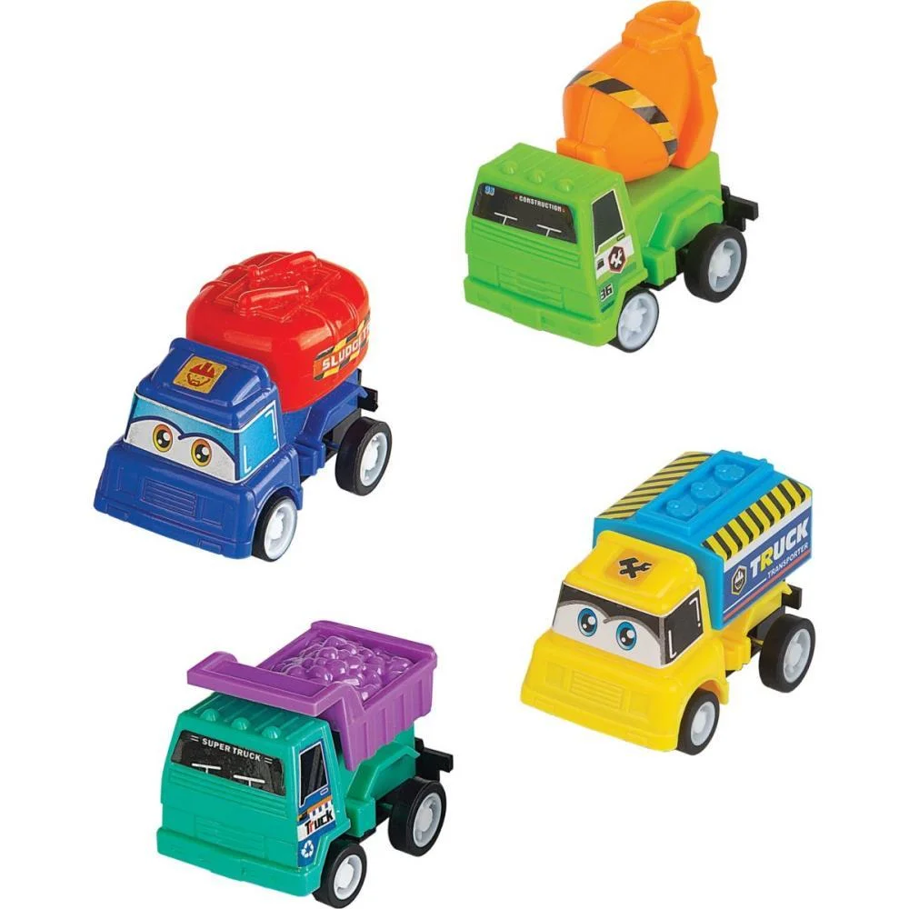 Carrinho A Friccao Mini Velozes Trucks (S) Braskit (Bl.c/04) - imagem 2
