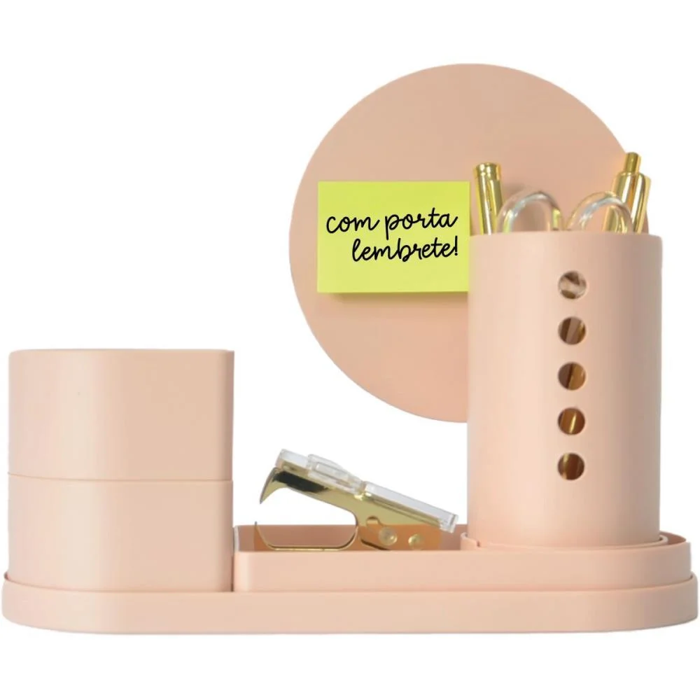 Acessorio Para Mesa Organizador Collage Rosa Antig Polibras (Kit) - imagem 2
