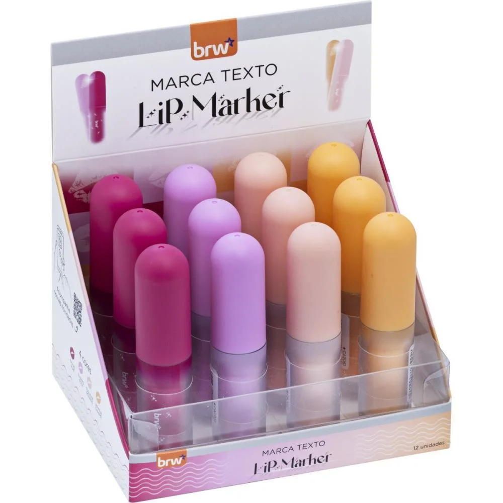 Caneta Marca Texto Lip Marker (S) Brw C/ 12 Unidades - imagem 6
