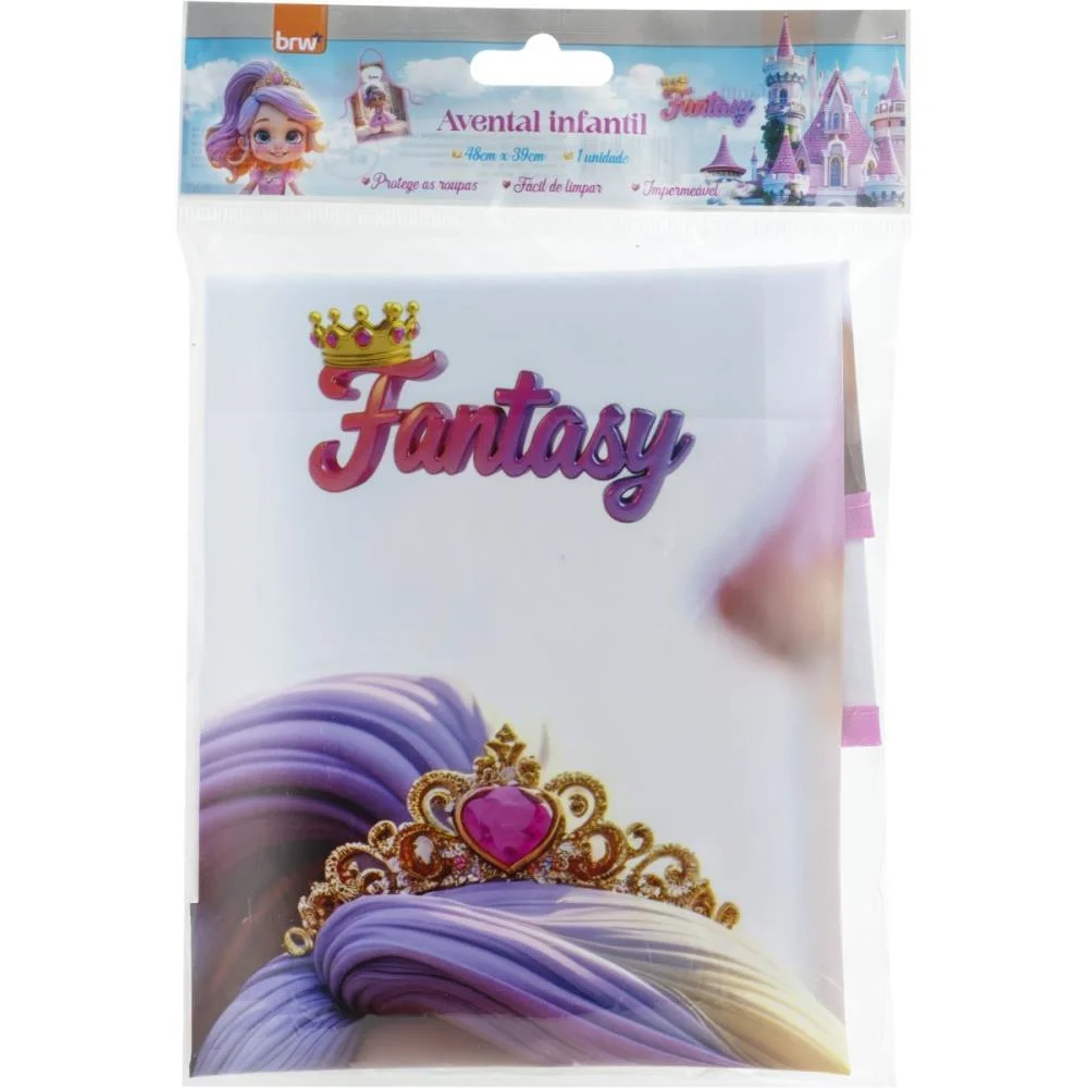 Avental Escolar Decorado Fantasy Infantil Brw (Bl.c/01) - imagem 5