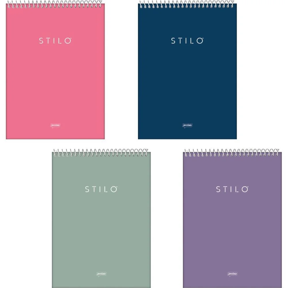 Caderno 01X1 Capa Dura Stilo Trend Topo Canhoto 80Fls Jandaia (Pct.c/04) - imagem 2