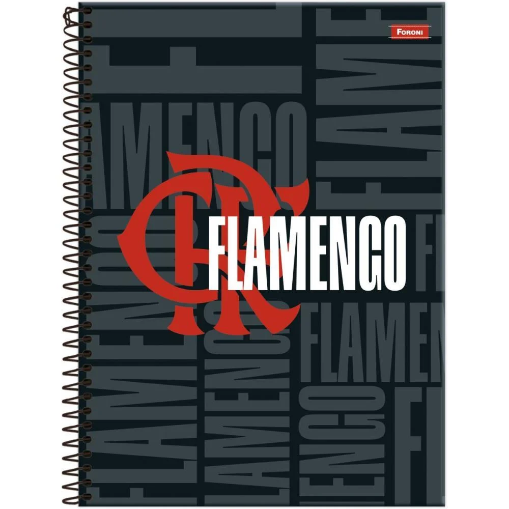 Caderno Espiral Pequeno Capa Dura Flamengo 80Fls Foroni (Pct.c/05) - imagem 3