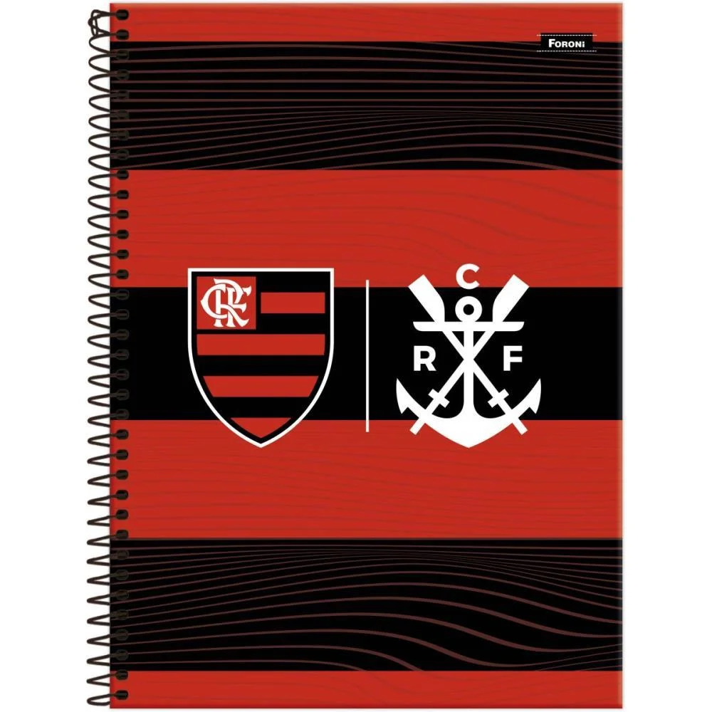Caderno Espiral Pequeno Capa Dura Flamengo 80Fls Foroni (Pct.c/05) - imagem 4