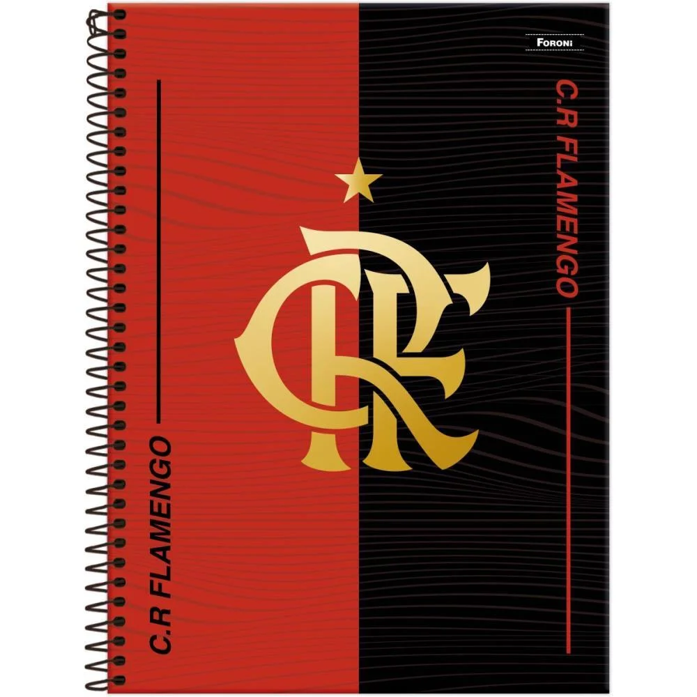 Caderno Espiral Pequeno Capa Dura Flamengo 80Fls Foroni (Pct.c/05) - imagem 5