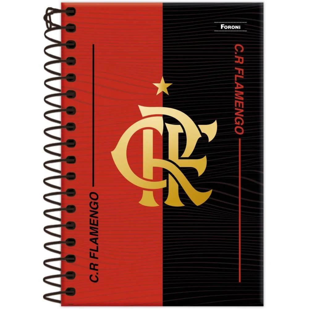 Caderneta 1/8 Flamengo Capa Dura 80Fls Foroni (Pct.c/04) - imagem 6