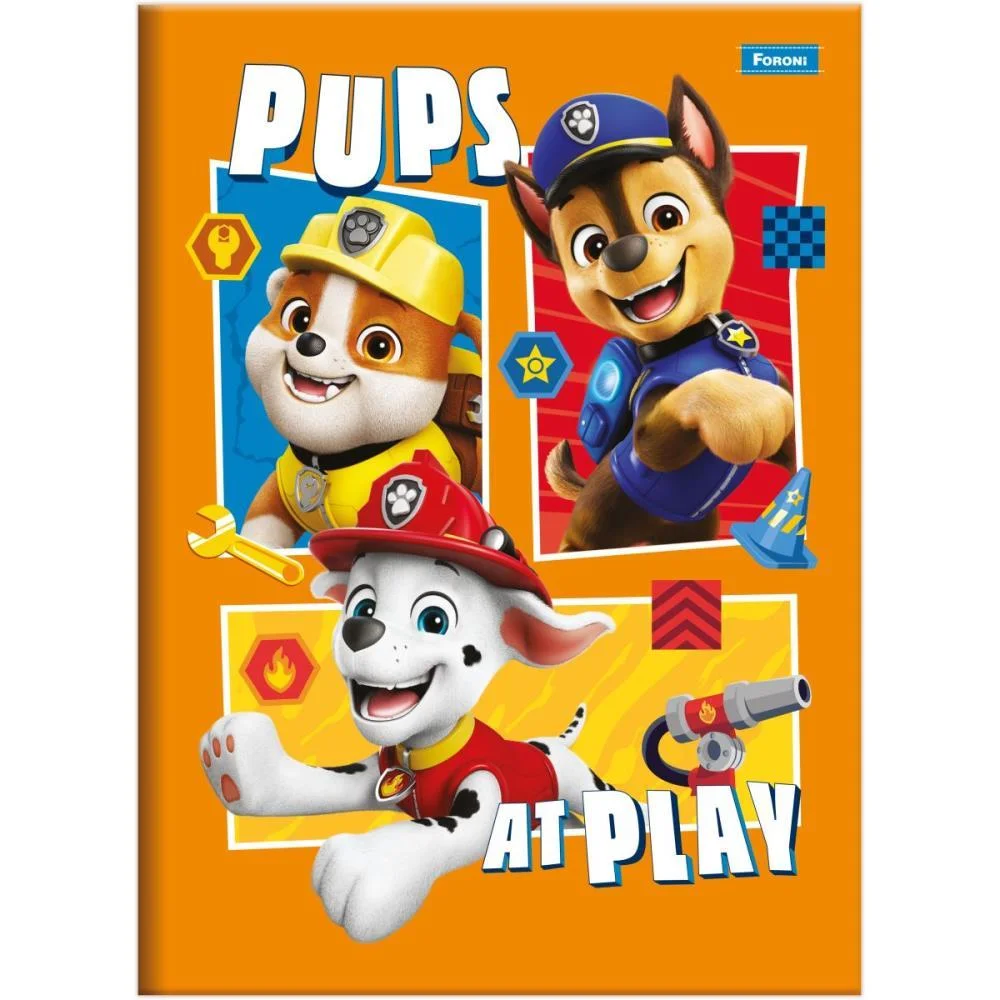 Caderno Brochura Pequeno Capa Dura Patrulha Canina 48F Foroni (Pct.c/05) - imagem 4