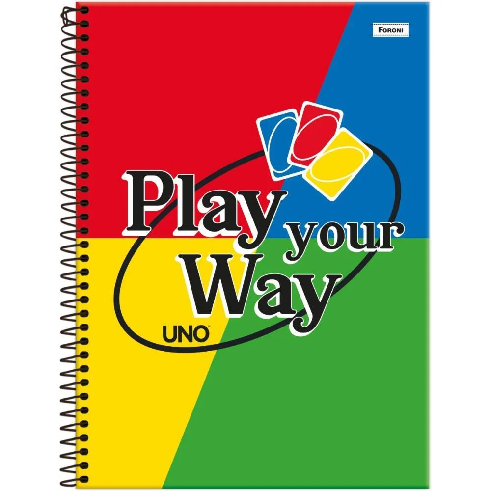 Caderno 01X1 Capa Dura Uno 80Fls Foroni (Pct.c/04) - imagem 5