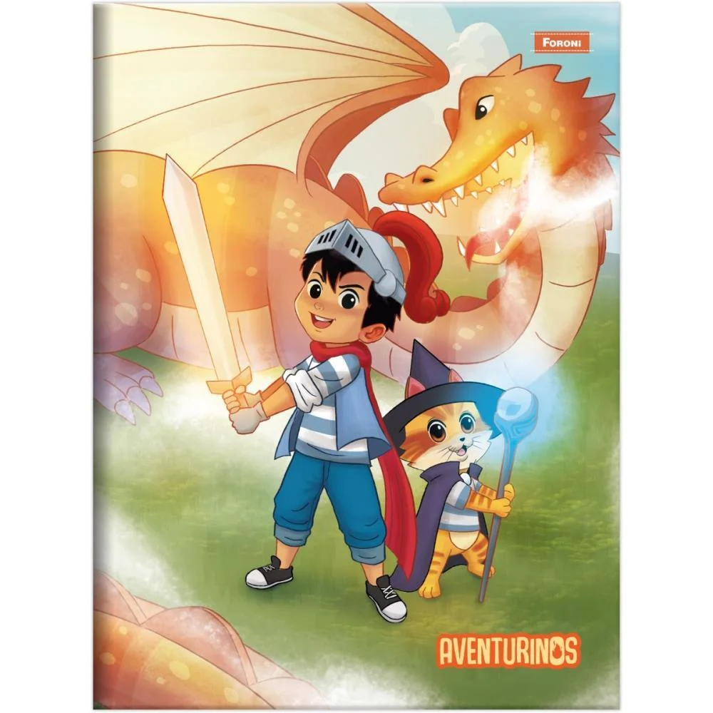 Caderno Brochura Pequeno Capa Dura Aventurinos 80Fls Foroni (Pct.c/05) - imagem 4