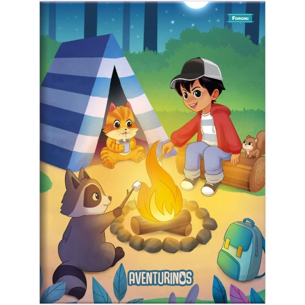 Caderno Brochura Pequeno Capa Dura Aventurinos 80Fls Foroni (Pct.c/05) - imagem 5