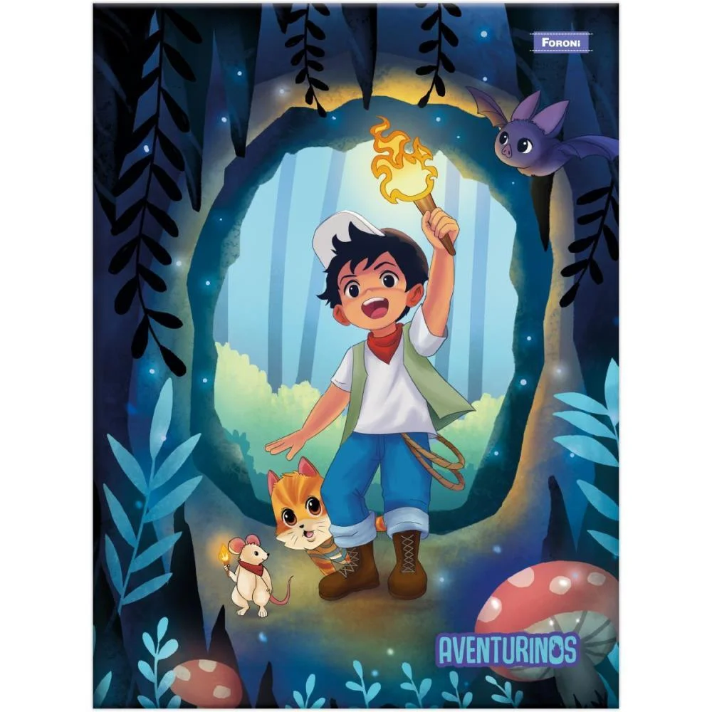 Caderno Brochurao Capa Dura Aventurinos 80F Foroni (Pct.c/05) - imagem 2
