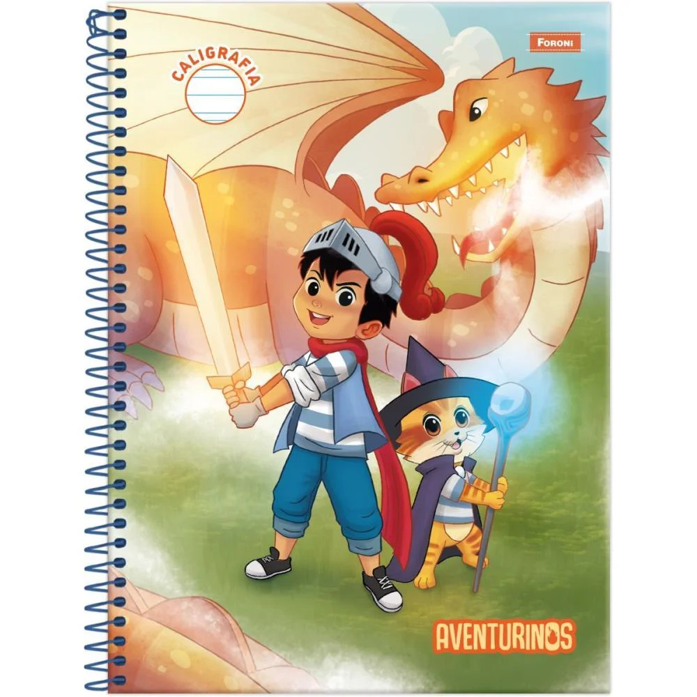 Caderno Caligrafia Aventurinos 80Fls Foroni (Pct.c/04) - imagem 5