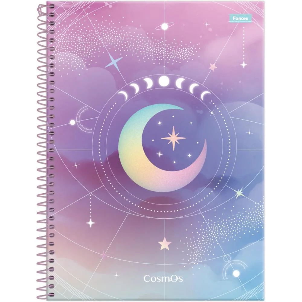 Caderno Espiral Pequeno Capa Dura Cosmos 80Fls Foroni (Pct.c/05) - imagem 4