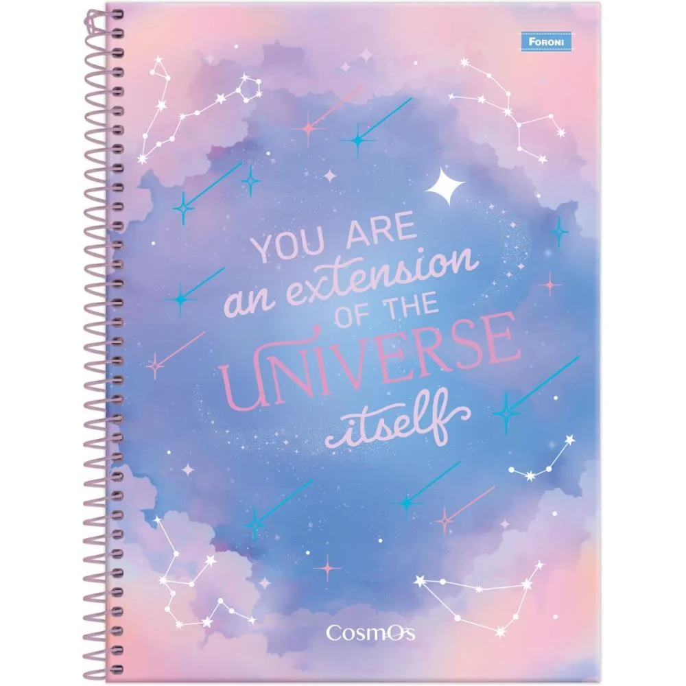 Caderno Espiral Pequeno Capa Dura Cosmos 80Fls Foroni (Pct.c/05) - imagem 5