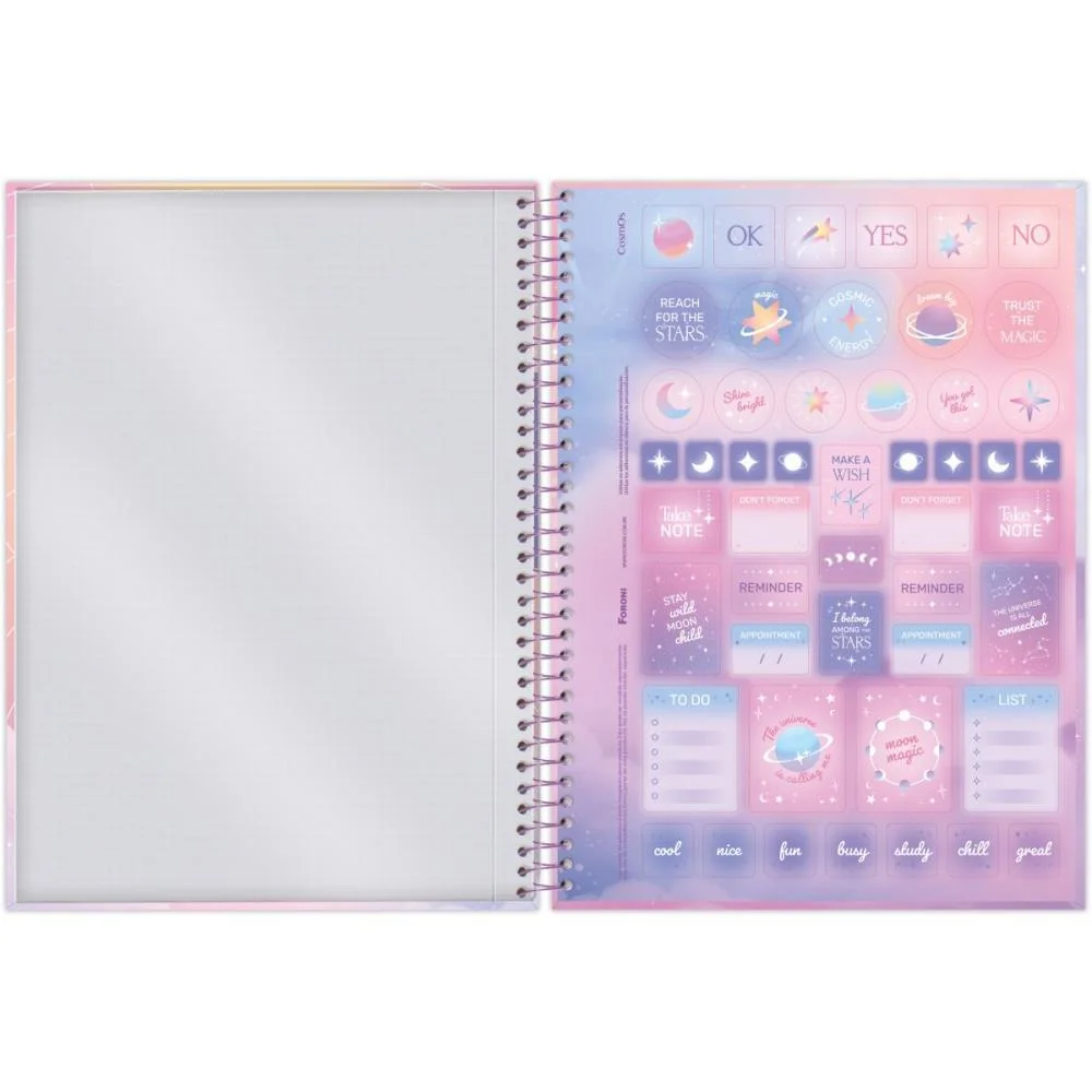 Caderno Espiral Pequeno Capa Dura Cosmos 80Fls Foroni (Pct.c/05) - imagem 7