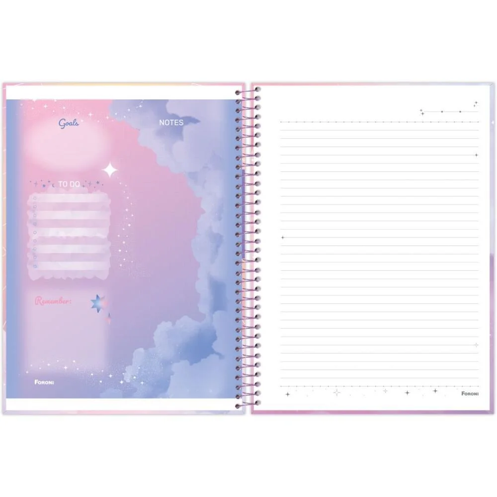 Caderno Espiral Pequeno Capa Dura Cosmos 80Fls Foroni (Pct.c/05) - imagem 8