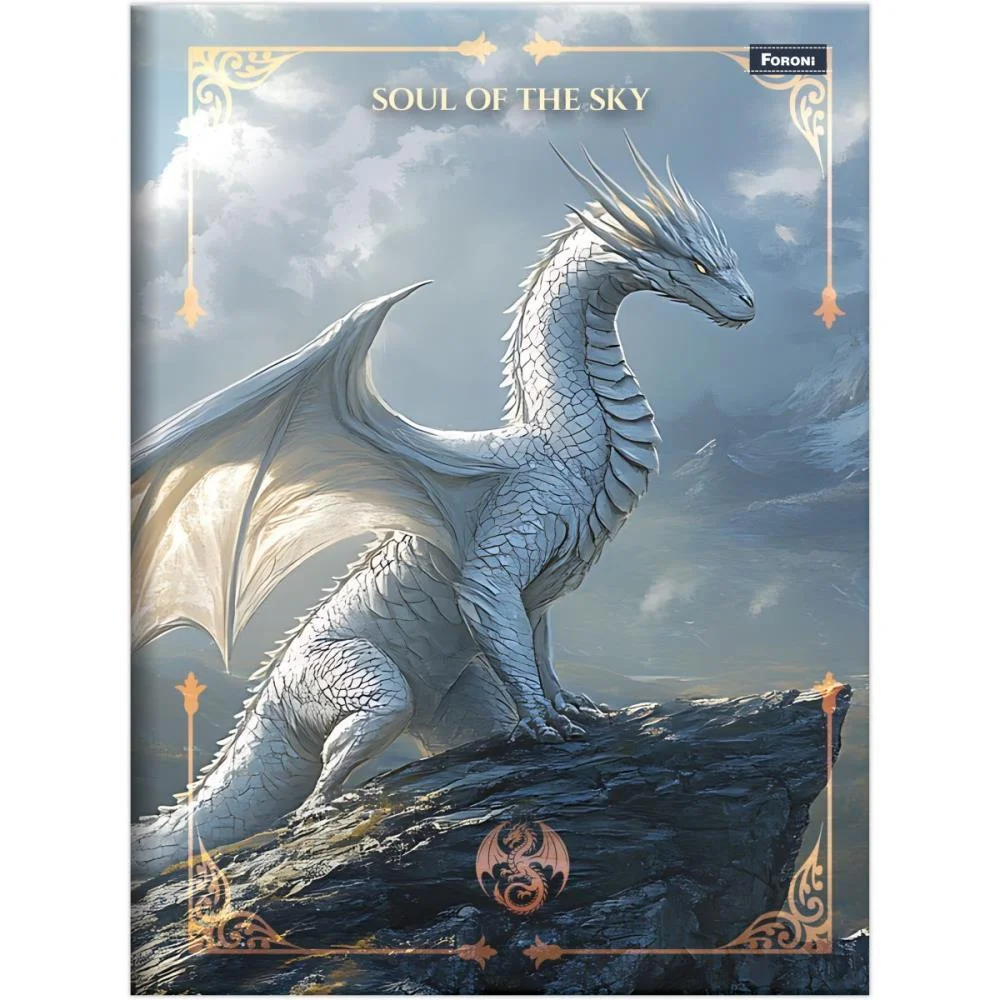 Caderno Brochura Pequeno Capa Dura Drakos 80Fls Foroni (Pct.c/05) - imagem 3
