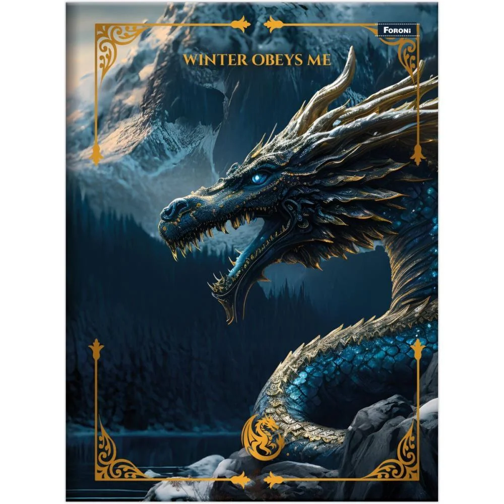 Caderno Brochura Pequeno Capa Dura Drakos 80Fls Foroni (Pct.c/05) - imagem 5