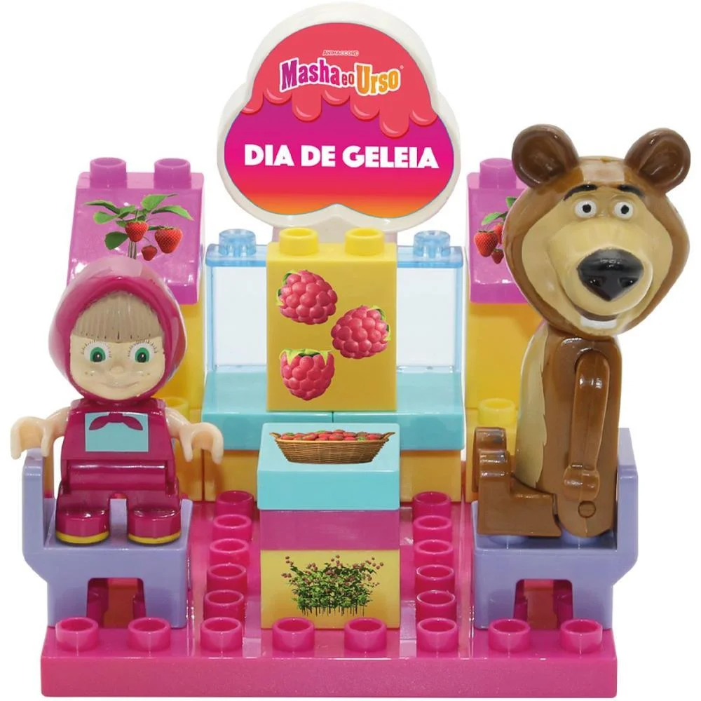 Brinquedo Para Montar Masha E O Urso Dia Da Geleia Monte Libano - imagem 2