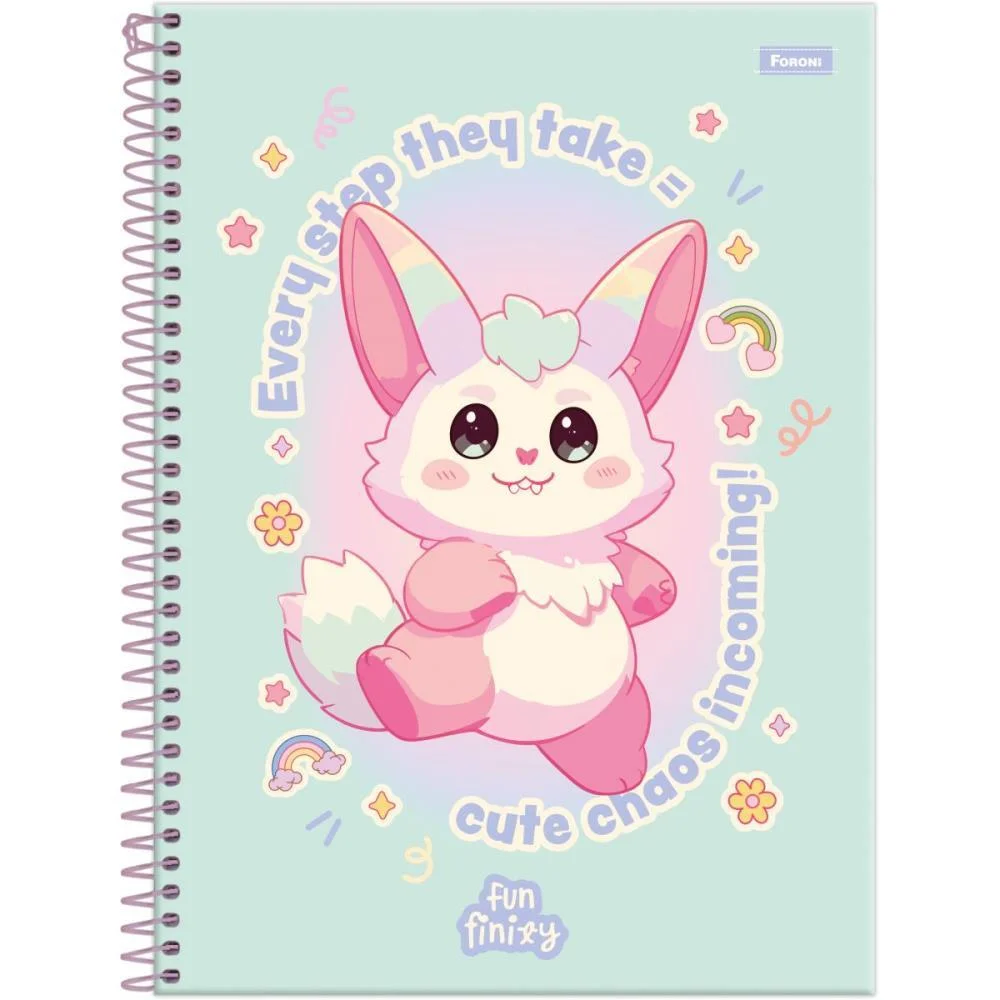 Caderno 10X1 Capa Dura Funfinily 160Fls Foroni (Pct.c/04) - imagem 2