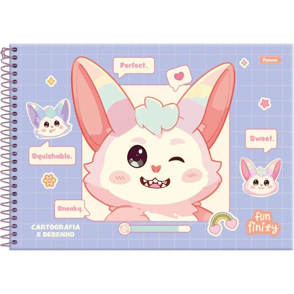 Caderno Desenho Univ Capa Dura Funfinily 80Fls Foroni (Pct.c/05) - imagem 2